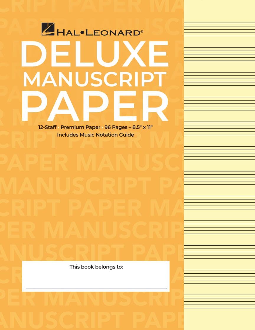 Deluxe Wirebound Super Premium Manuscript Paper (Gold Cover) baixar o livro de graça