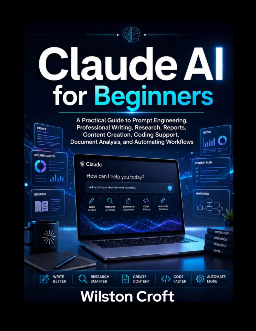 capítulo por capítulo baixar Claude AI for Beginners: A Practical Guide to Prompt Engineering, Professional Writing, Research, Reports, Content Creation, Coding Support, Document Analysis, and Automating Workflows