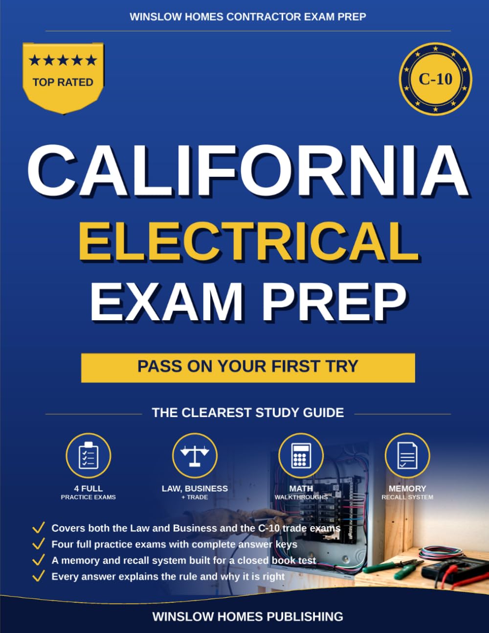 ler totalmente California Electrical Exam Prep: The Complete Closed-Book Study System to Pass the C-10 Law, Business, and Trade Exams on Your First Try, With Four... Math (Winslow Homes Contractor Exam Prep)