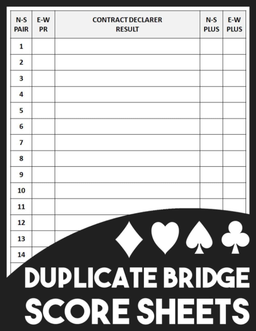 Duplicate Bridge Score Sheets: Duplicate Bridge Score Cards, Duplicate Bridge Score Pads, Duplicate Bridge Scorebook for Scorekeeping, Large Size 8.5 x 11 inches baixar livro de graça