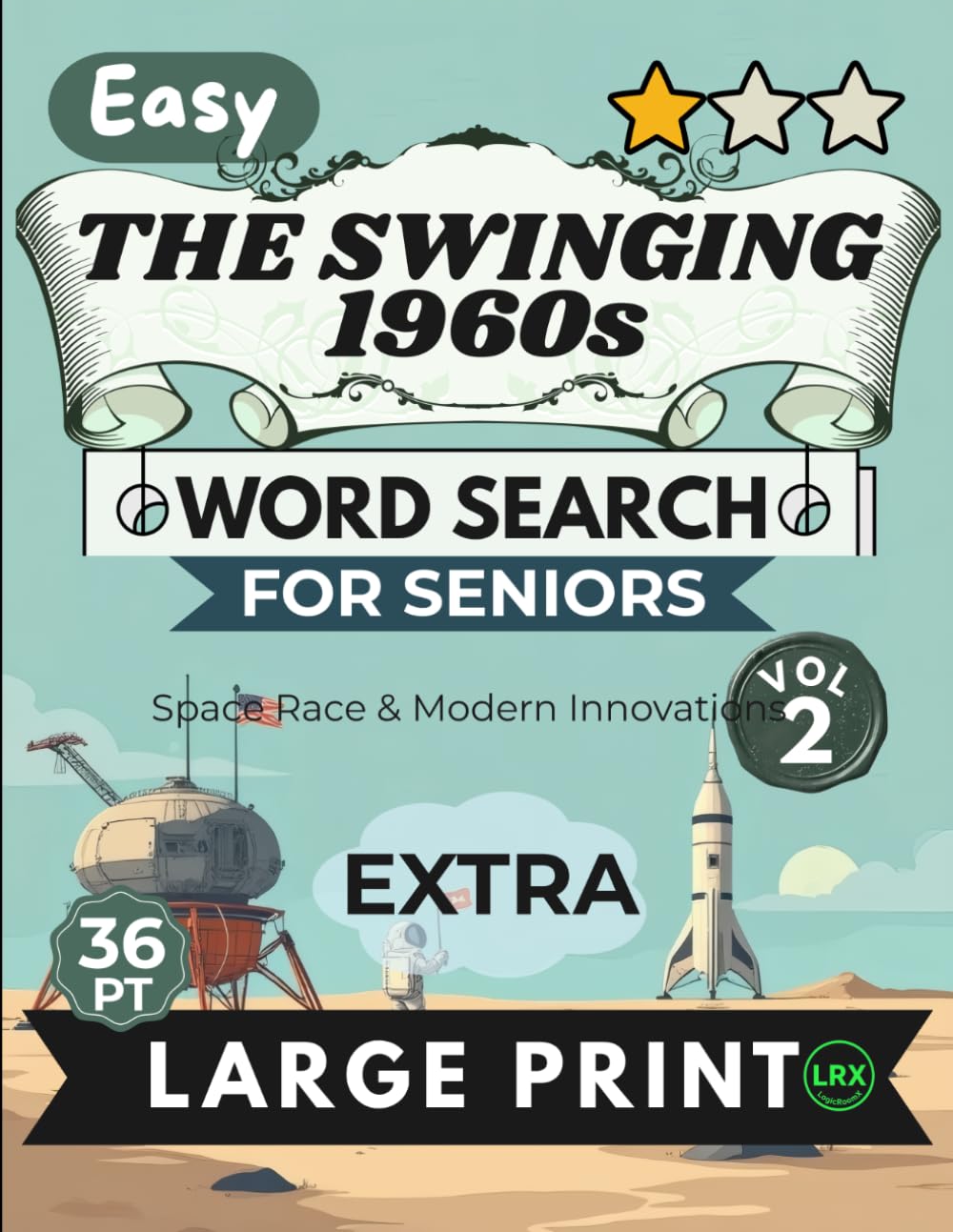 capítulo por capítulo baixar Easy The Swinging 1960s Vol 2 Word Search for Seniors Extra Large Print: 100 Cozy Retro Puzzles | 11x11 Grid 36pt Giant Font | Forward Only No Diagonals | Space Race & Color TV