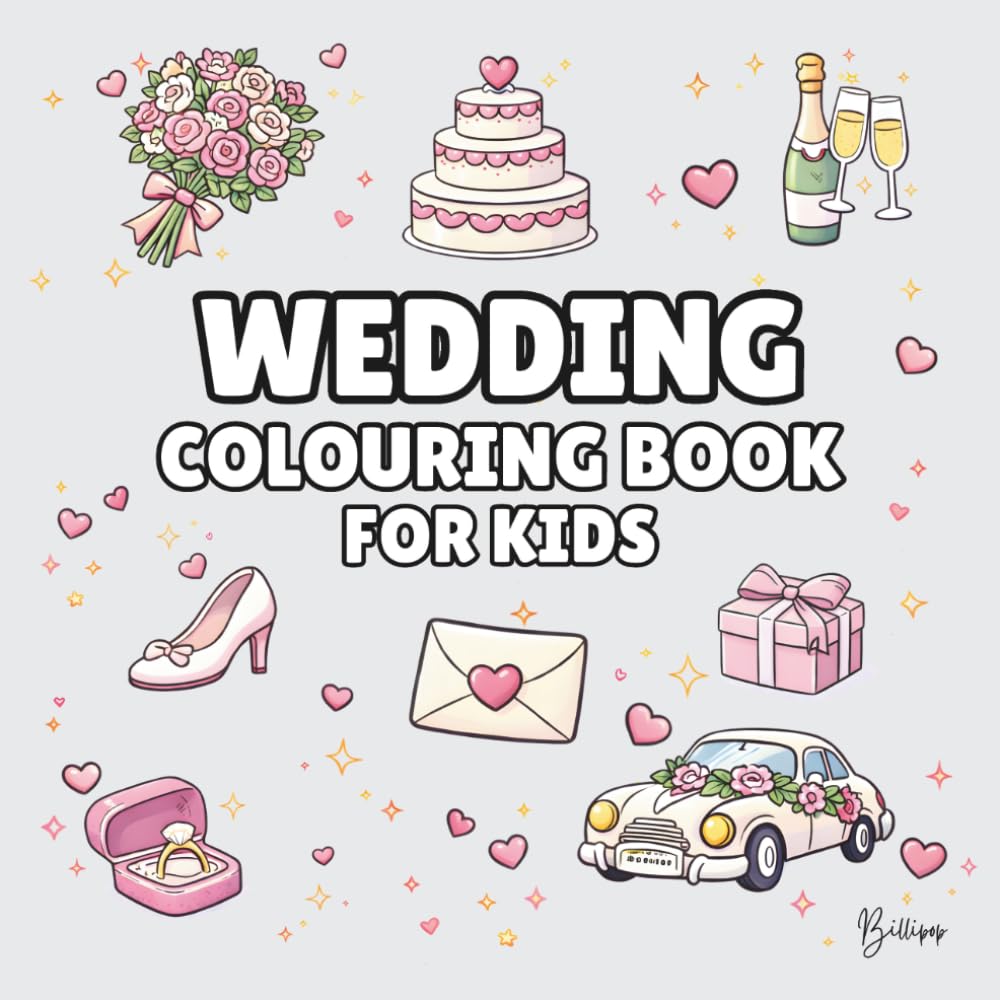 Wedding Colouring Book for Kids – Cover Colour: Soft Grey: Bold and Easy Wedding Colouring Pages for Children | 40 Fun Wedding Designs with Cakes,... Fun (Wedding Colouring Books – Bold & Easy) baixar livro de graça