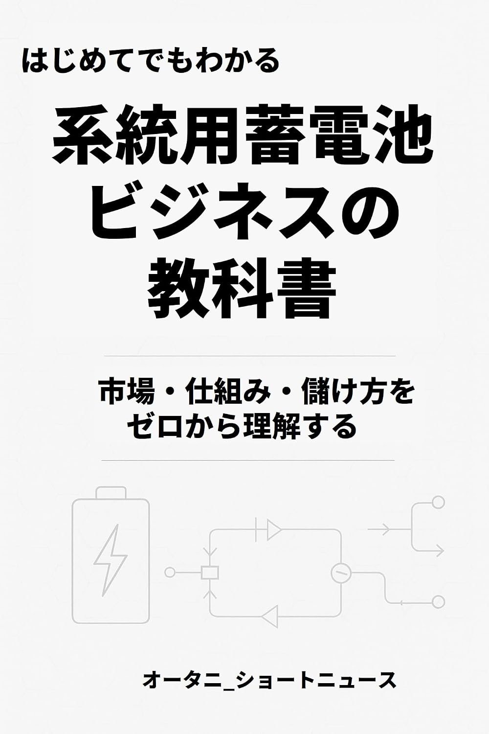 The Textbook of Grid Scale Battery Business Understanding the Market Mechanisms and Profit Structure from Zero (Japanese Edition)