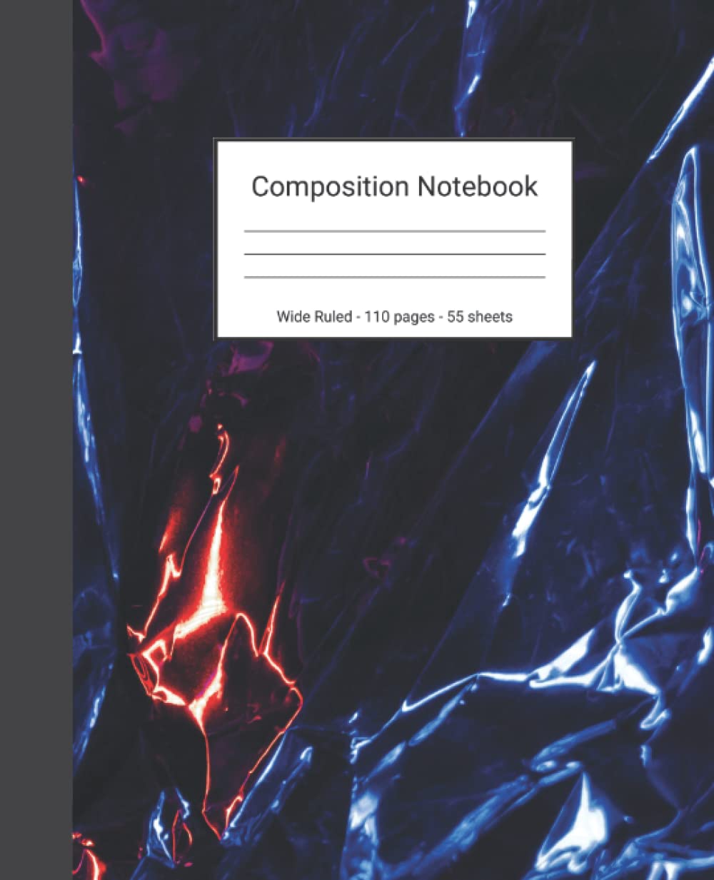 ler totalmente Composition Notebook: Wide Ruled Paper Notebook Journal - Black And Purple Pattern - Blank Wide Lined Workbook