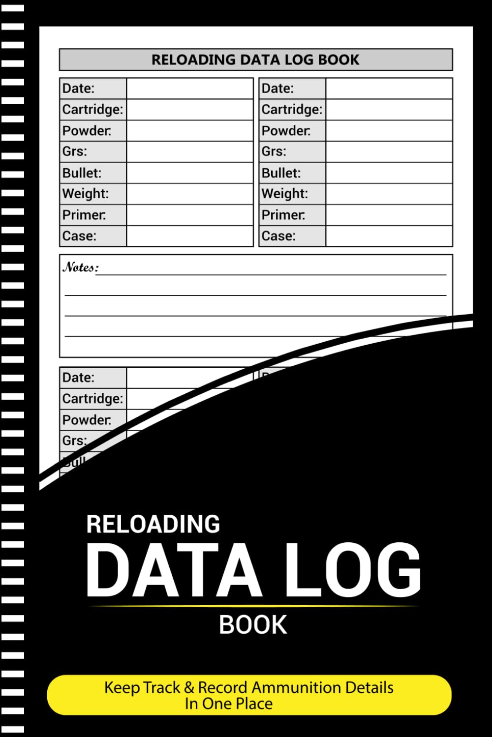 Reloading Data Log Book: Ammunition And Equipment Record book, Tracking Handloading Details (108 Pages, 6"x9") baixar o livro de graça