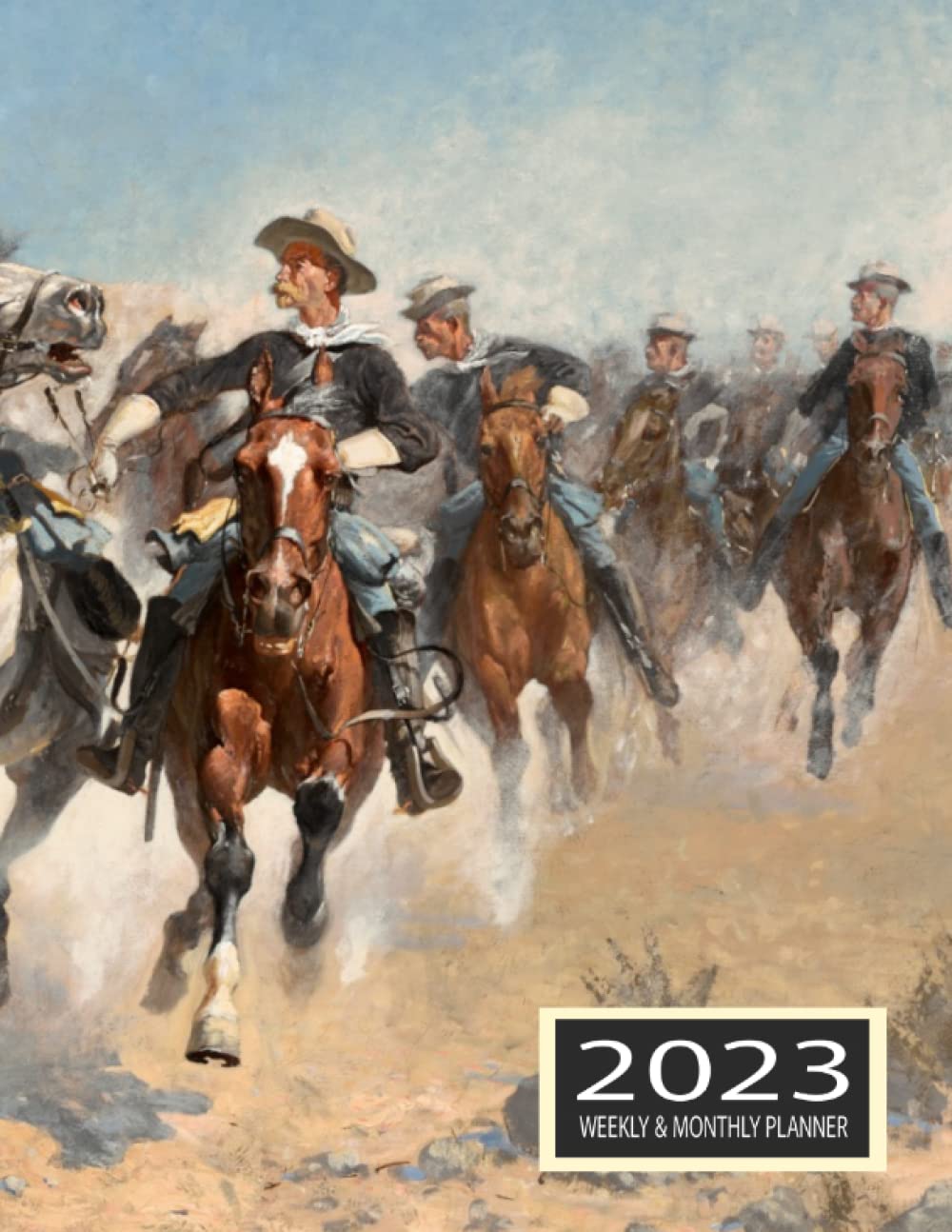 2023 Weekly and Monthly Planner Notebook (Frederic Remington – Old West Cowboys & Horses): 8.5 x 11 inches - 100 pages - Extra Note Pages baixar o livro de graça