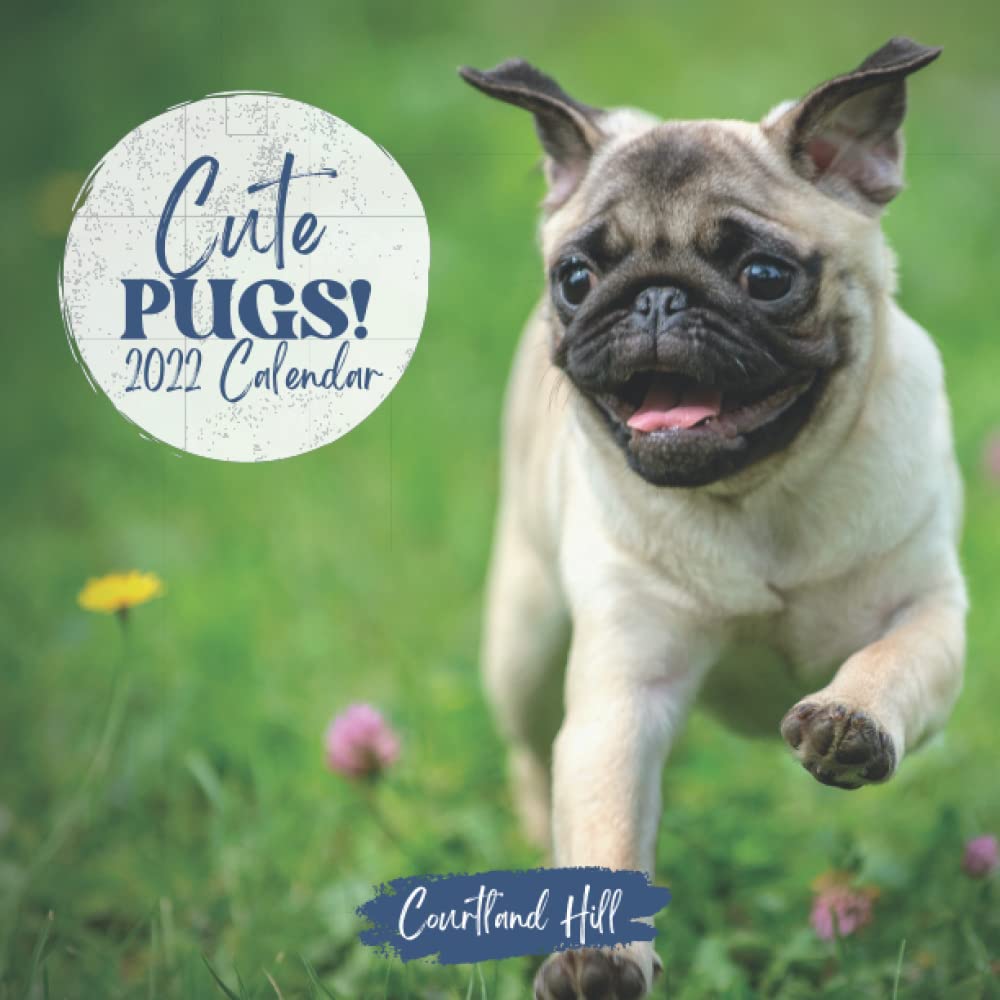 ler totalmente Pugs Calendar 2022: Cute 2022 Monthly Calendar Featuring Golden Retriever Dogs and Puppies with Holidays and Moon Phases