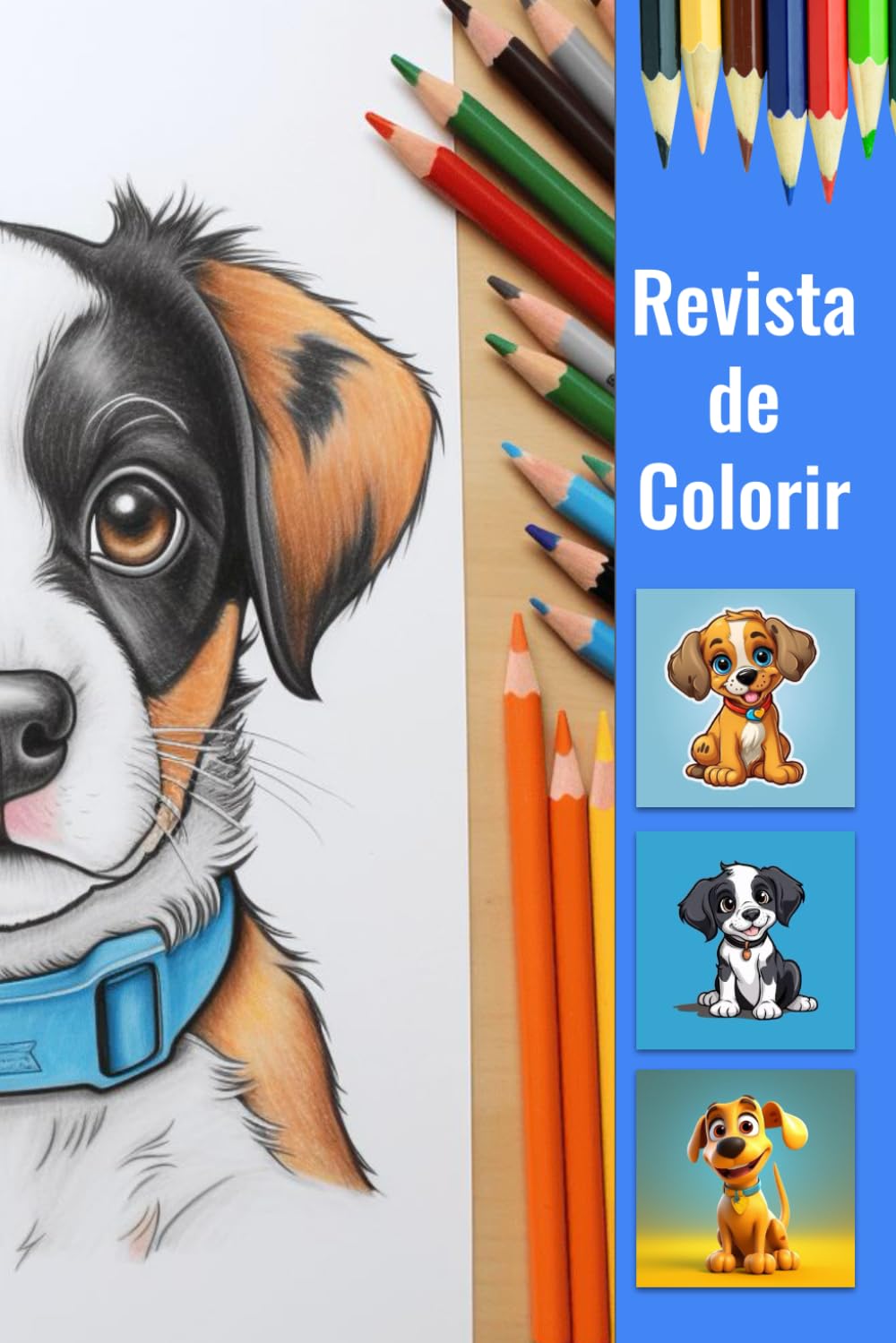 ler totalmente Cães em Cores: Revista de Colorir para Amantes de Cachorros: Desfrute de Horas de Diversão com Lindas Ilustrações Caninas para Colorir (Portuguese Edition)