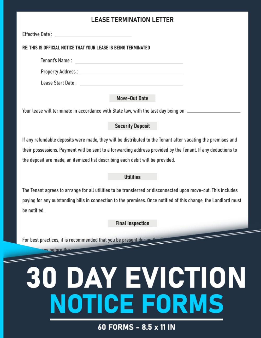 30 Day Eviction Notice Forms: Landlord to Tenant Notice to Quit | 120 Pages. baixar o livro de graça