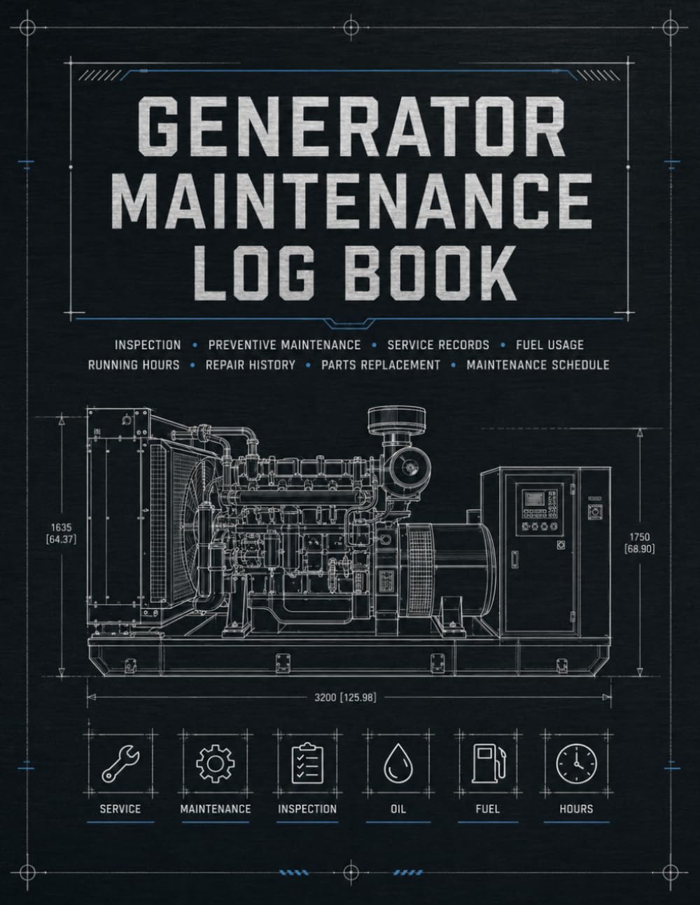Generator Maintenance Log Book: Inspection • Preventive Maintenance • Service Records • Fuel Usage • Running Hours • Repair History • Parts Replacement • Maintenance Schedule baixar livro de graça
