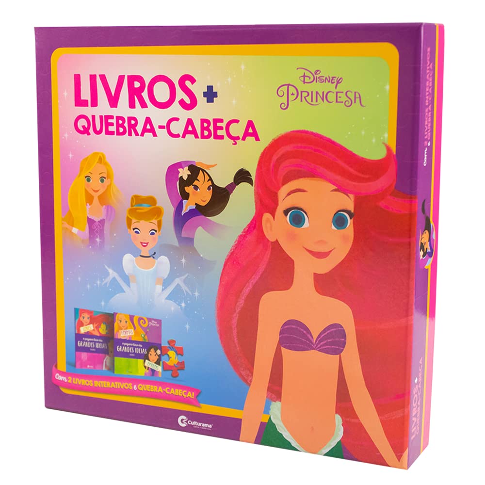 Box de livros e quebra-cabeça – Princesas