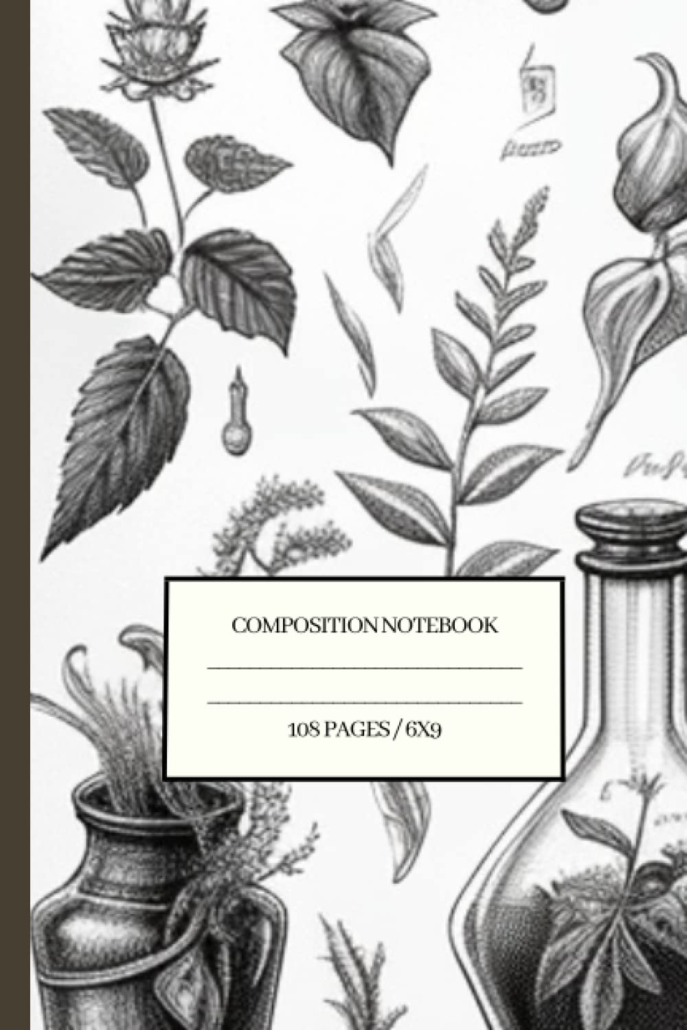capítulo por capítulo baixar Botanical Potions and Herbs Notebook Vintage Style Old Aesthetic Withchy Enchanted Style Fantasy Castle Style: 108 Lined Pages, 6x9 Inches