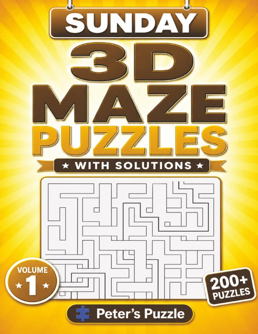 Sunday 3D Maze Puzzles: 200+ 3D Maze Puzzles to Challenge Your Mind • Two Puzzles Per Page • With Solutions • Volume 1 baixar livro de graça