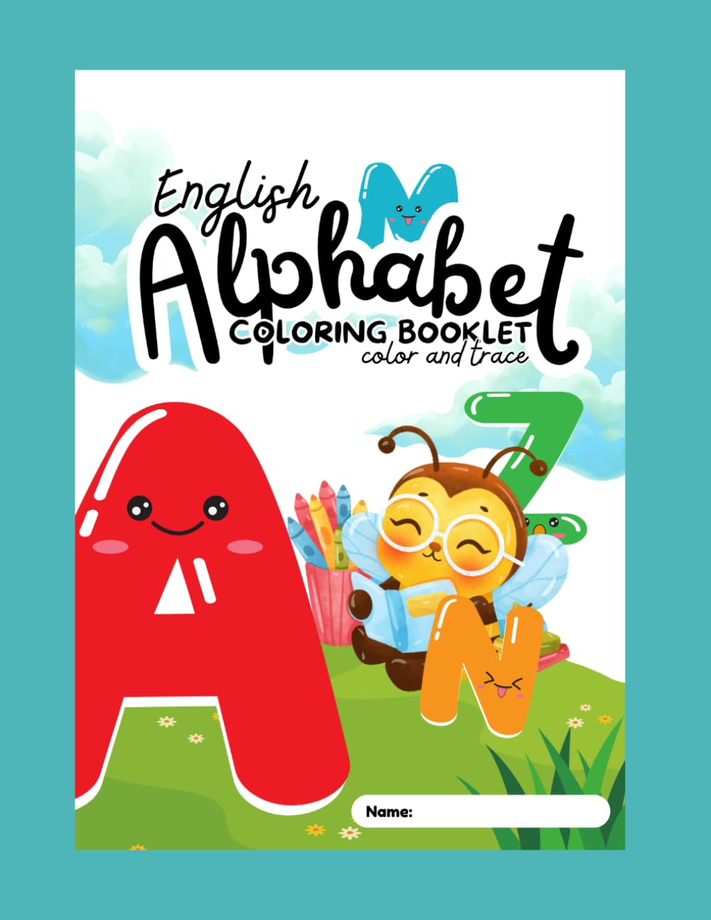 capítulo por capítulo baixar English Alfabet Coloring Booklet: Color and Trace (Portuguese Edition)