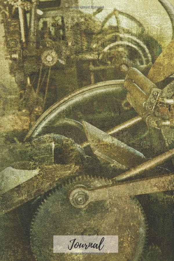 ler totalmente Old Machinery Vintage Journal: Khaki Green Old Style Notebook Personal Project Diary (Vintage Attic Journal)
