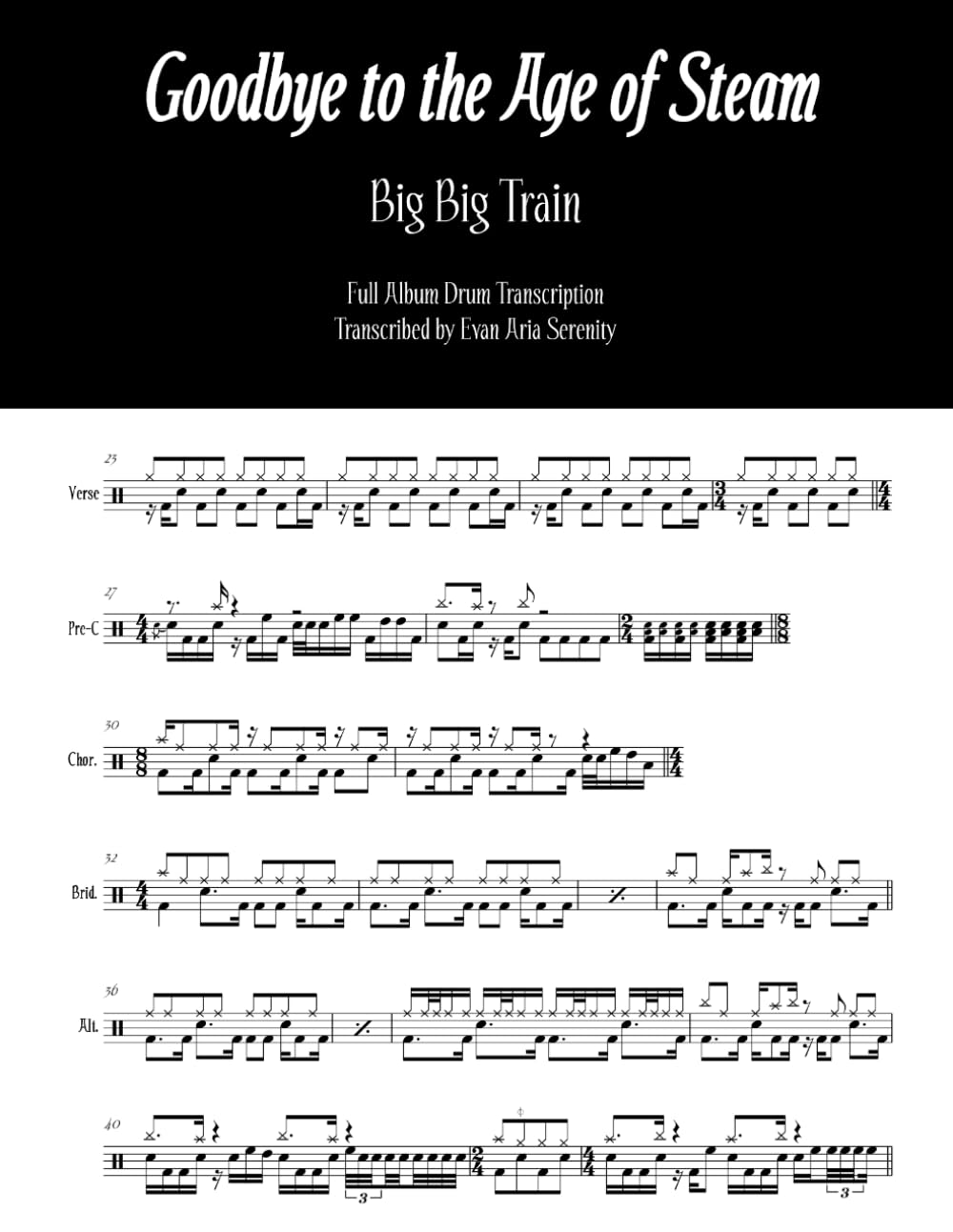 Big Big Train - Goodbye to the Age of Steam: Full Album Drum Transcription (JDS Drum Transcription Books) baixar o livro de graça