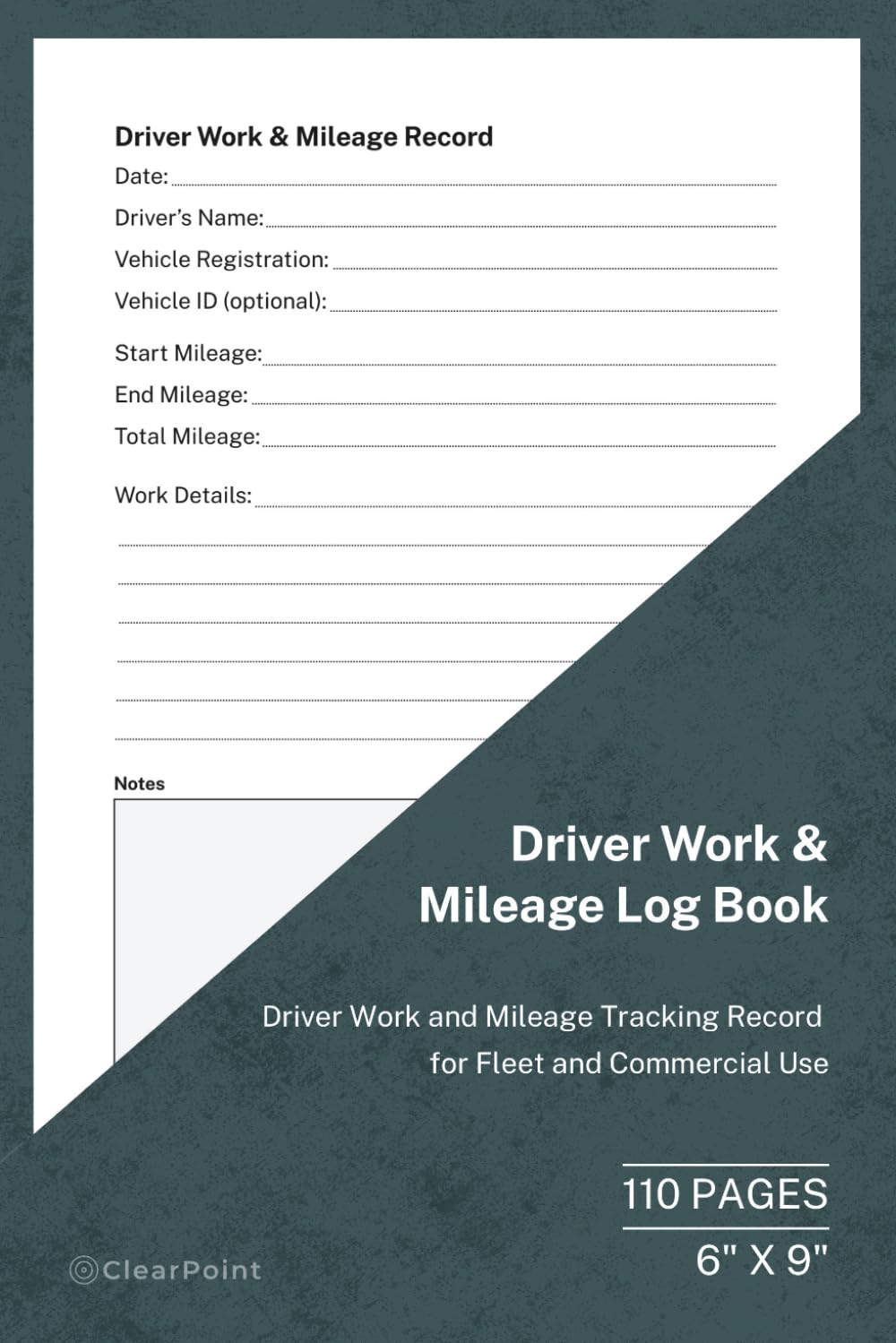 capítulo por capítulo baixar Driver Work & Mileage Log Book: Driver Work and Mileage Tracking Record for Fleet and Commercial Use | 110 Pages | 6 × 9 Format Subtitle: Driver Mileage and Work Activity Tracking