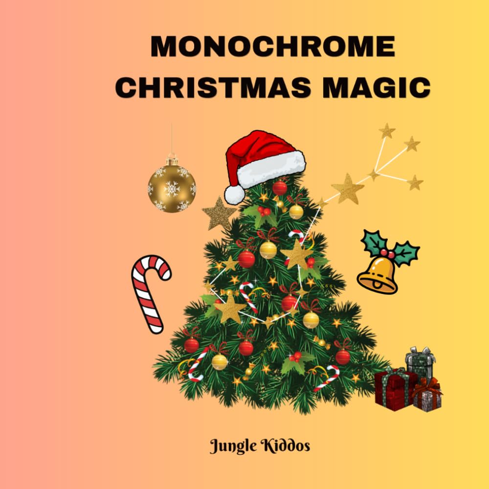 ler totalmente Monochrome Christmas Magic: A Holiday Coloring Book for Cozy Stress Relief