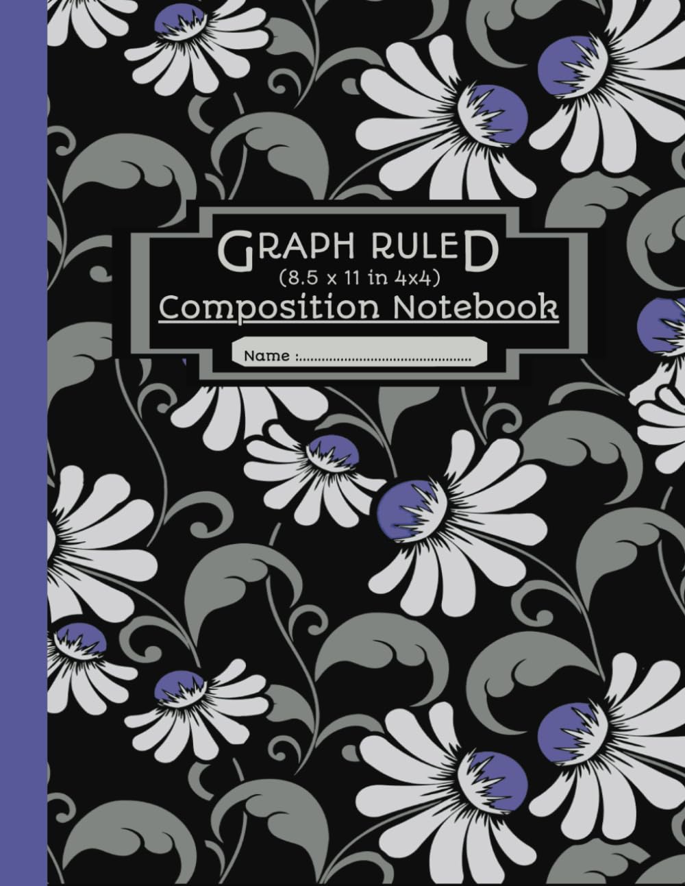 Graph Ruled Composition Notebook: Exquisite Vintage Flowers Design Sketching, Math & Science Notebook | Quad Ruled 4x4 | Perfect For Planning,... Students and Teachers | 110 Pages, 8.5" x 11” baixar livro de graça