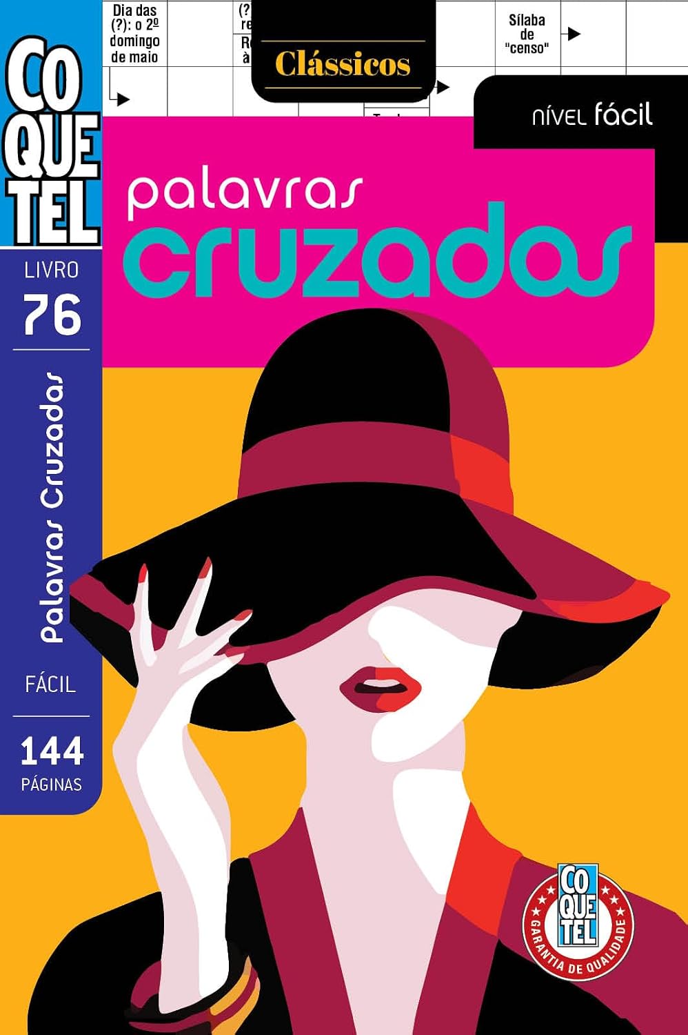 Livro Coquetel Palavras Cruzadas Fácil 76: Nível Fácil