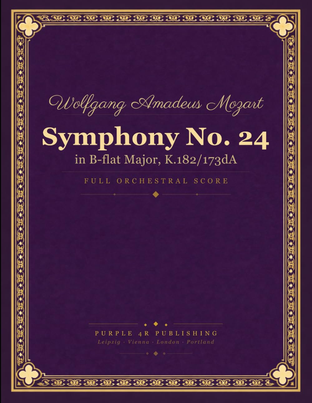 capítulo por capítulo baixar Mozart: Symphony No. 24 in B-flat Major, K. 182/173dA - Full Orchestral Score