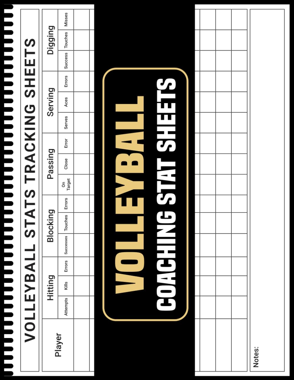Volleyball Coaching Stat Sheets: Organize Analyze and Optimize Perfect Your Coaching Strategy with Comprehensive Stat Sheets