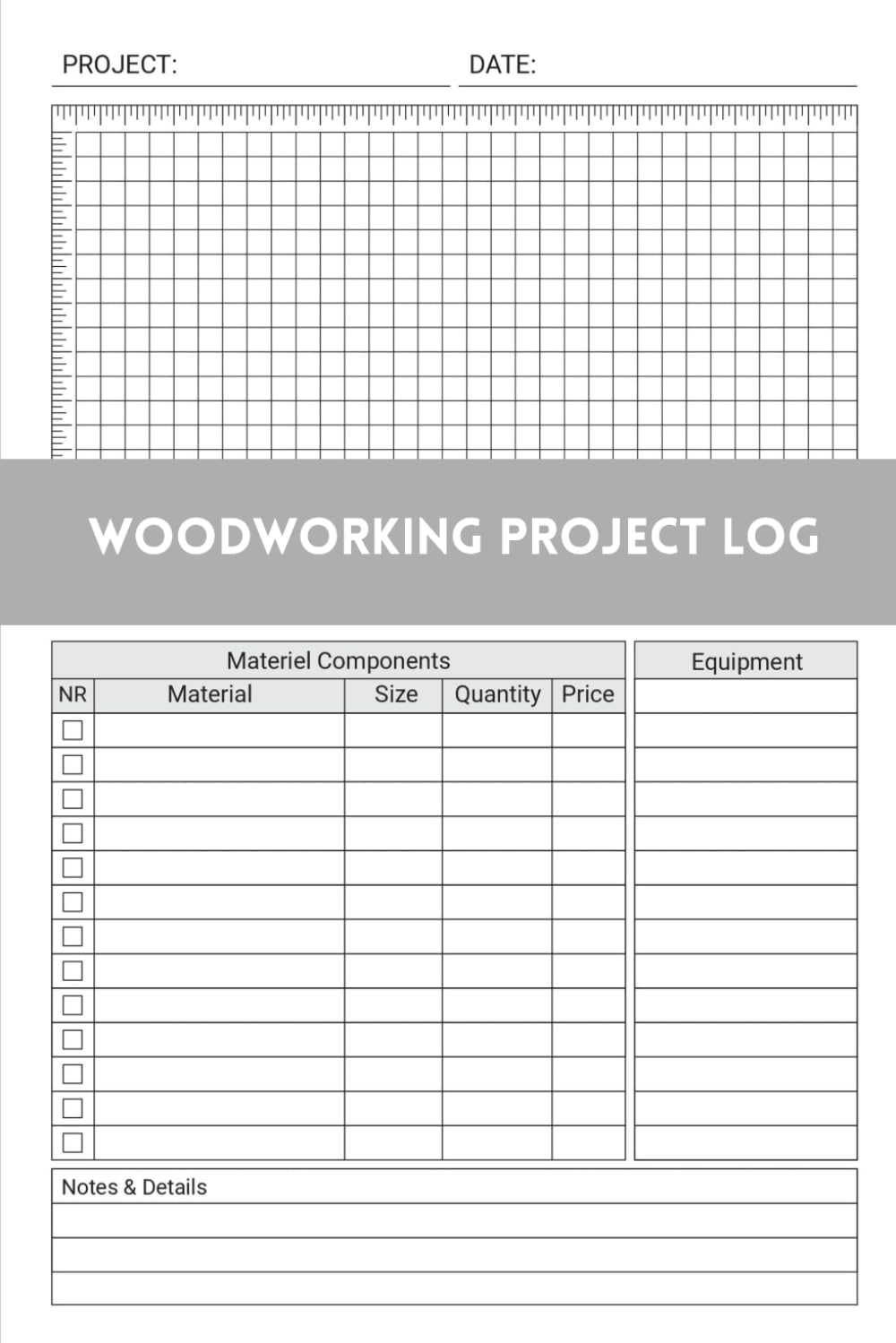 ler totalmente Woodworking Project Log: A Practical Record Book for Tracking Builds, Materials, Tools, and Measurements (6 x 9 in, 120 pages)