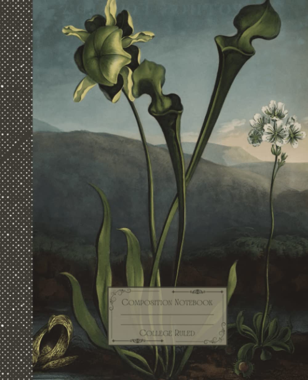 ler totalmente Vintage Flower Composition Notebook College Ruled: Antique Botanical Flower Illustration | Classic Composition Notebook for Writing and Journaling |... for College Students, School and Work.