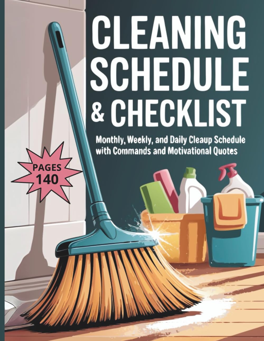 capítulo por capítulo baixar CLEANING SCHEDULE AND CHECKLIST: Monthly, Weekly, and Daily Cleanup Schedule with Commands and Motyvational Quotes