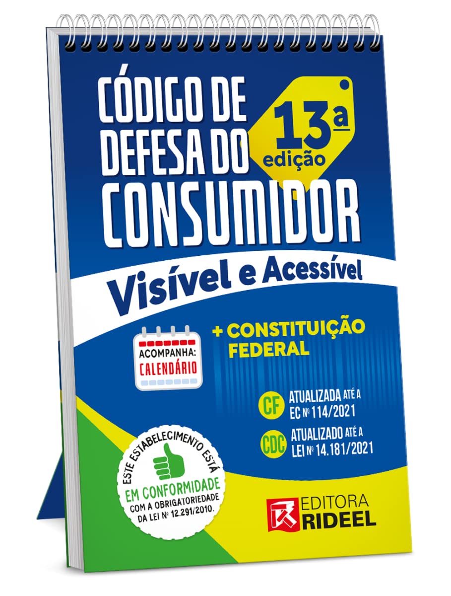 Código de Defesa do Consumidor + Constituição Federal Visível e Acessível - 13ª Edição (2022) baixar o livro de graça