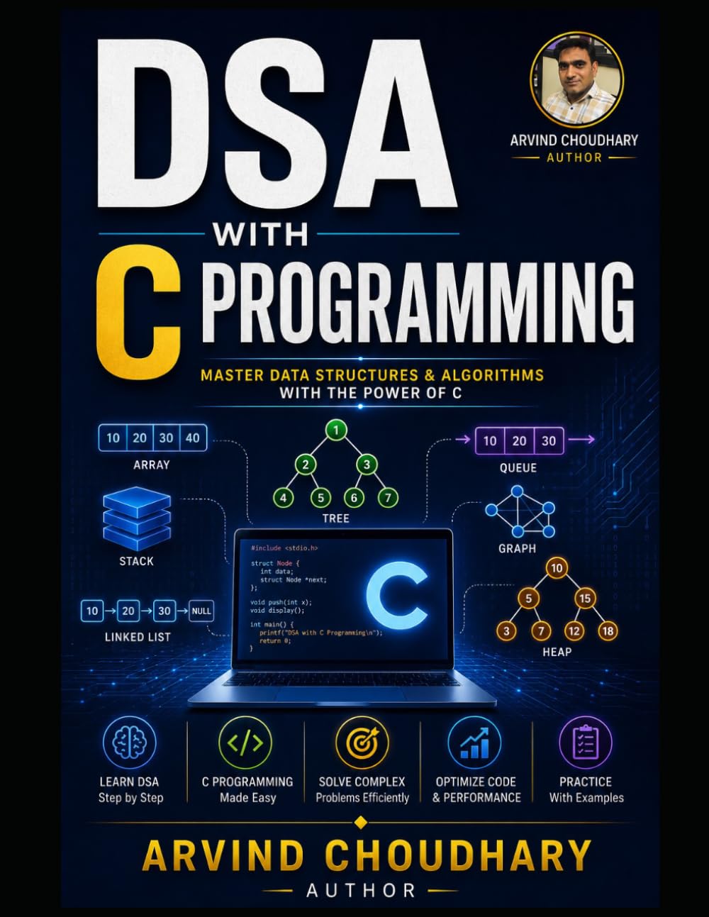 DSA with C Programming: Data Structures and Algorithms Made Easy with Practical Examples, Problem Solving, Coding Techniques and Interview Questions baixar livro de graça