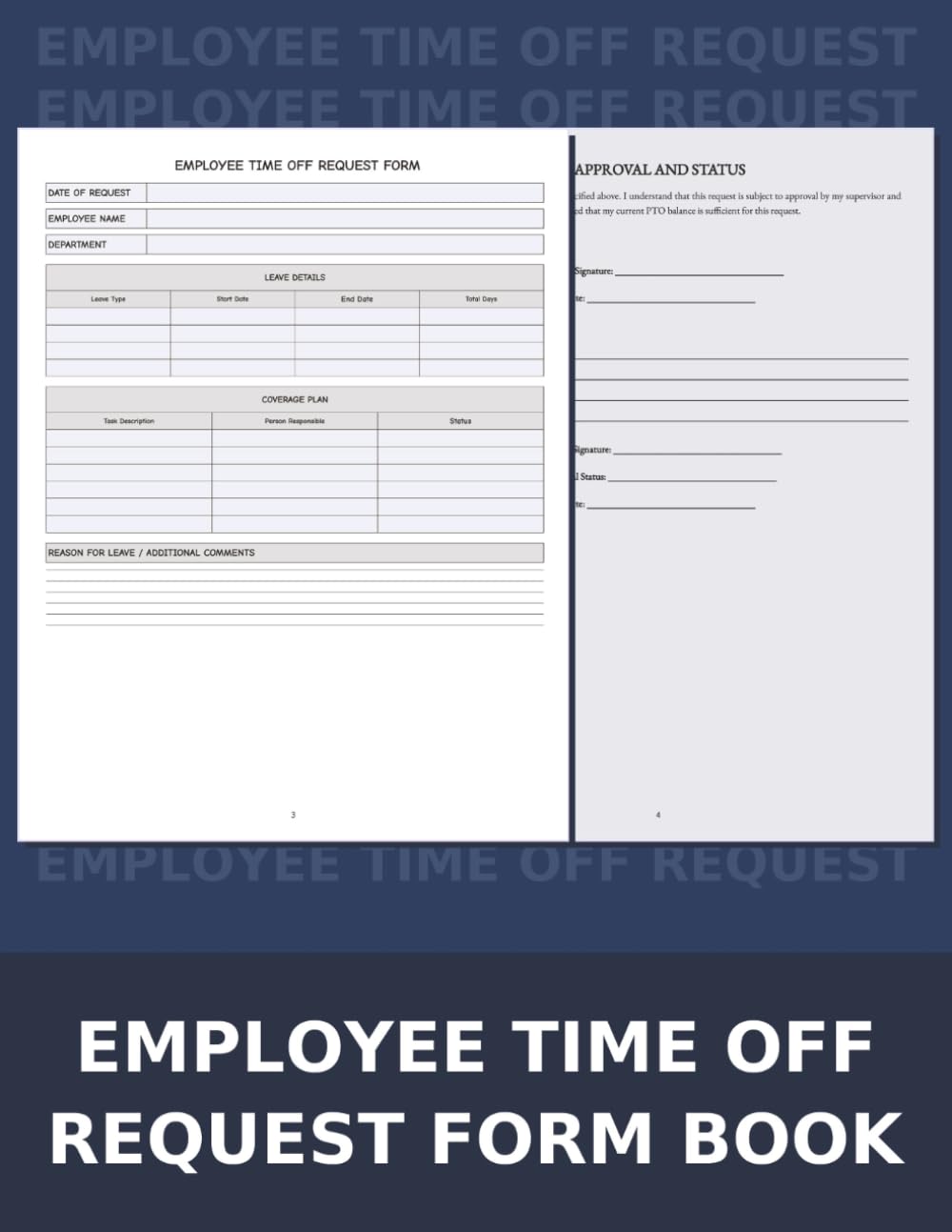 Employee Time Off Request Form Book: Streamline Leave Management for Employers, Managers & HR with Organized Request Forms baixar livro de graça