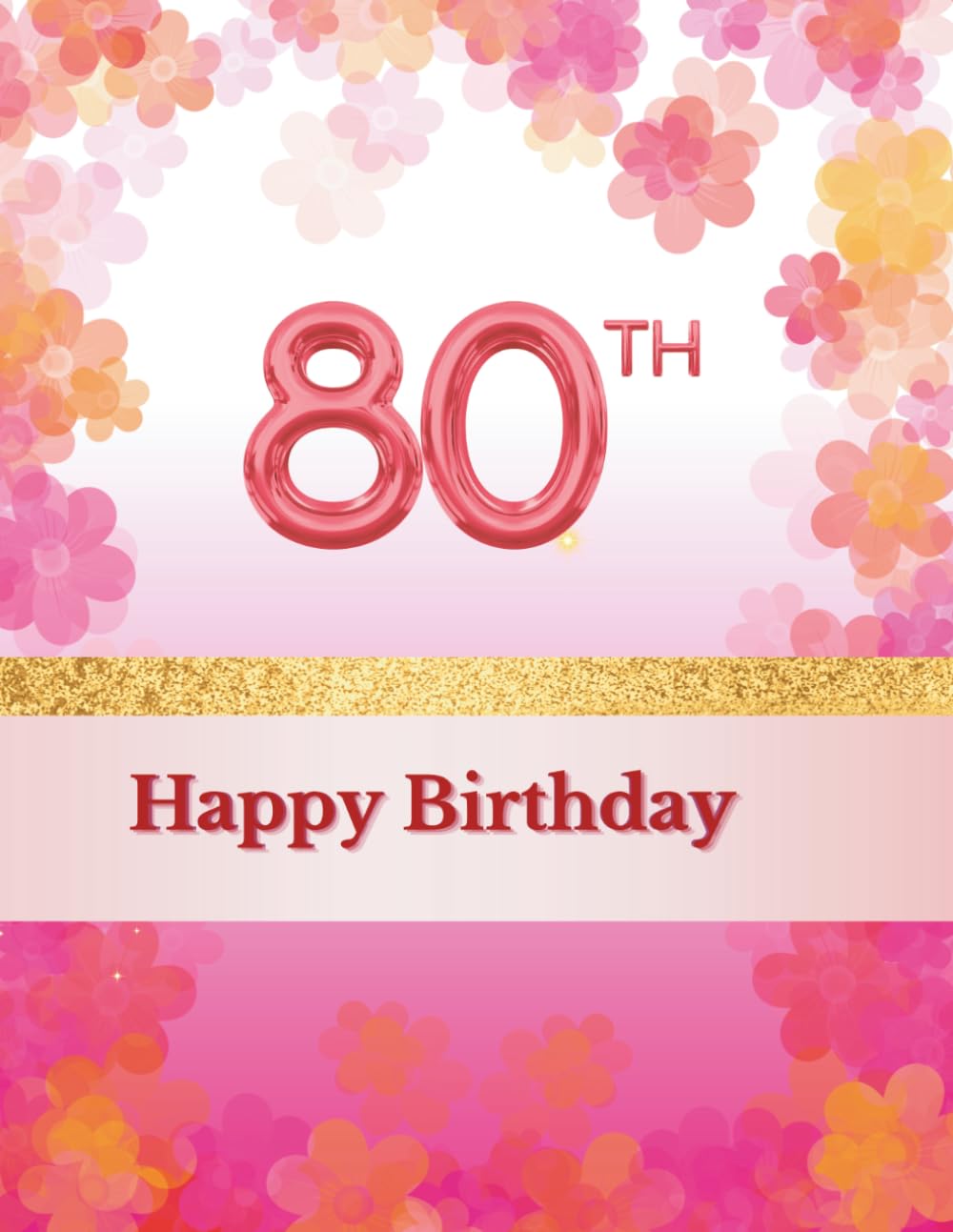 Happy 80th Birthday Guest Book: Guest Book for entries with best wishes from your guests celebrating your 80th birthday with you together baixar o livro de graça