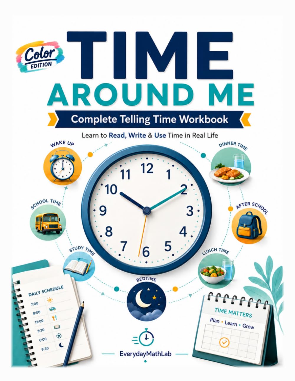 Time Around Me: Complete Telling Time Workbook baixar o livro de graça