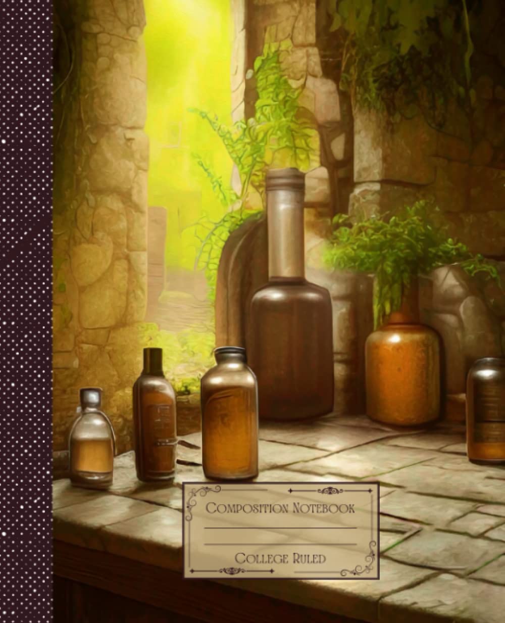ler totalmente Vintage Apothecary Composition Notebook College Ruled: Vintage Apothecary Flasks Illustration | Classic Composition Notebook for Writing and... for College Students, School and Work.