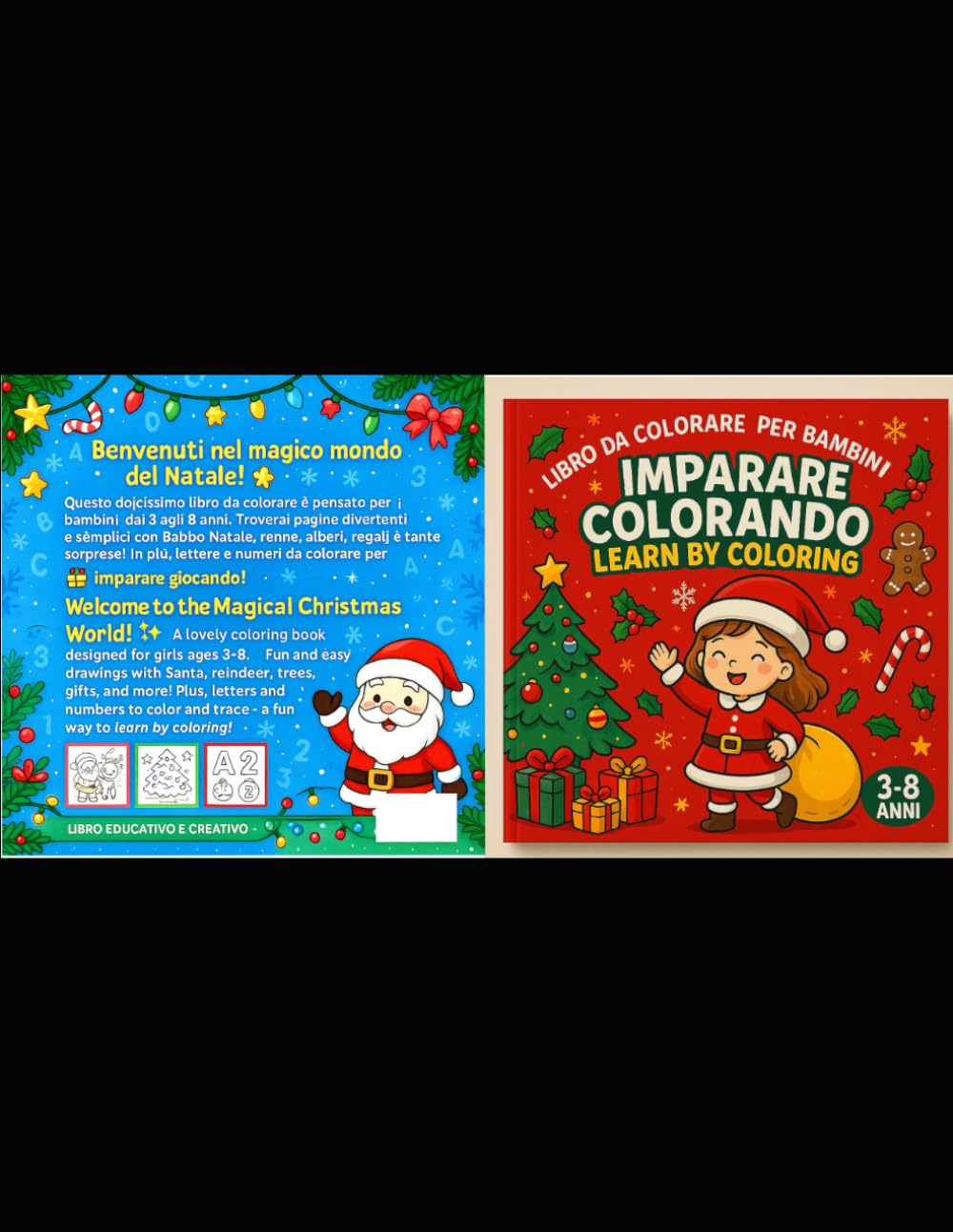 ler totalmente WELCOME TO THE MAGICAL WORLD OF CHRISTMAS.: This sweet coloring book is designed for children ages 3 to 8. You'll find fun and simple pages featuring... gifts, and many more surprises to color.