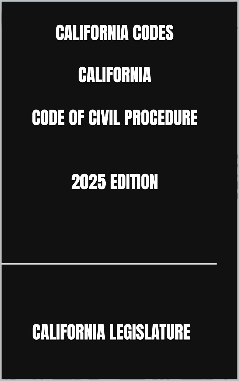 capítulo por capítulo baixar CALIFORNIA CODES CALIFORNIA CODE OF CIVIL PROCEDURE 2025 EDITION (English Edition)