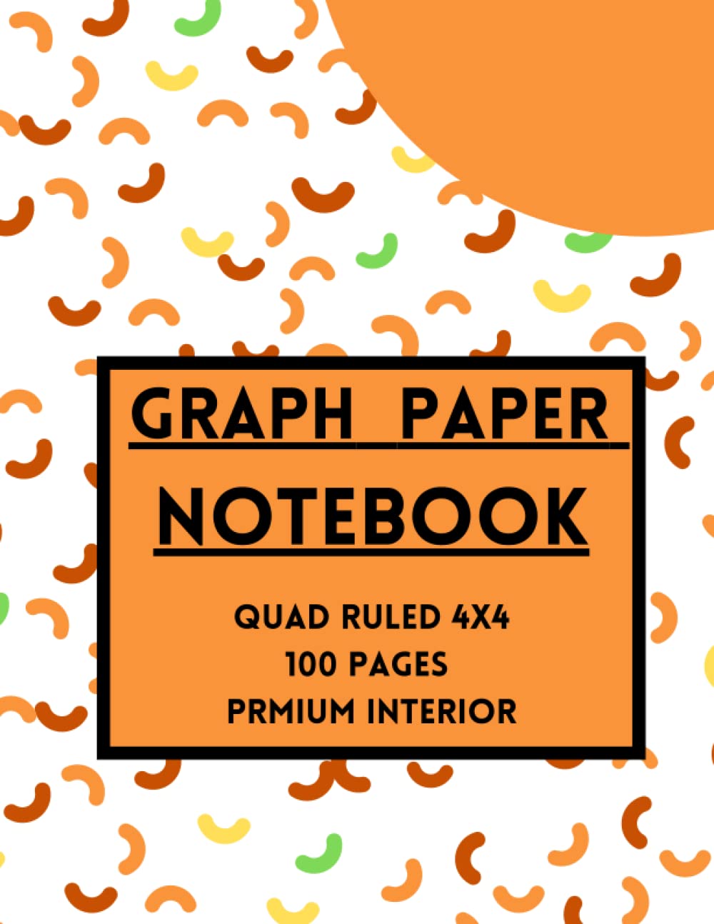 ler totalmente Graph Paper Notebook Premium Interior Orange Cover: Orange Grid Composition Book for Math and Science Students 4x4 Quad Ruled (Large 8.5 x 11) 100 Pages