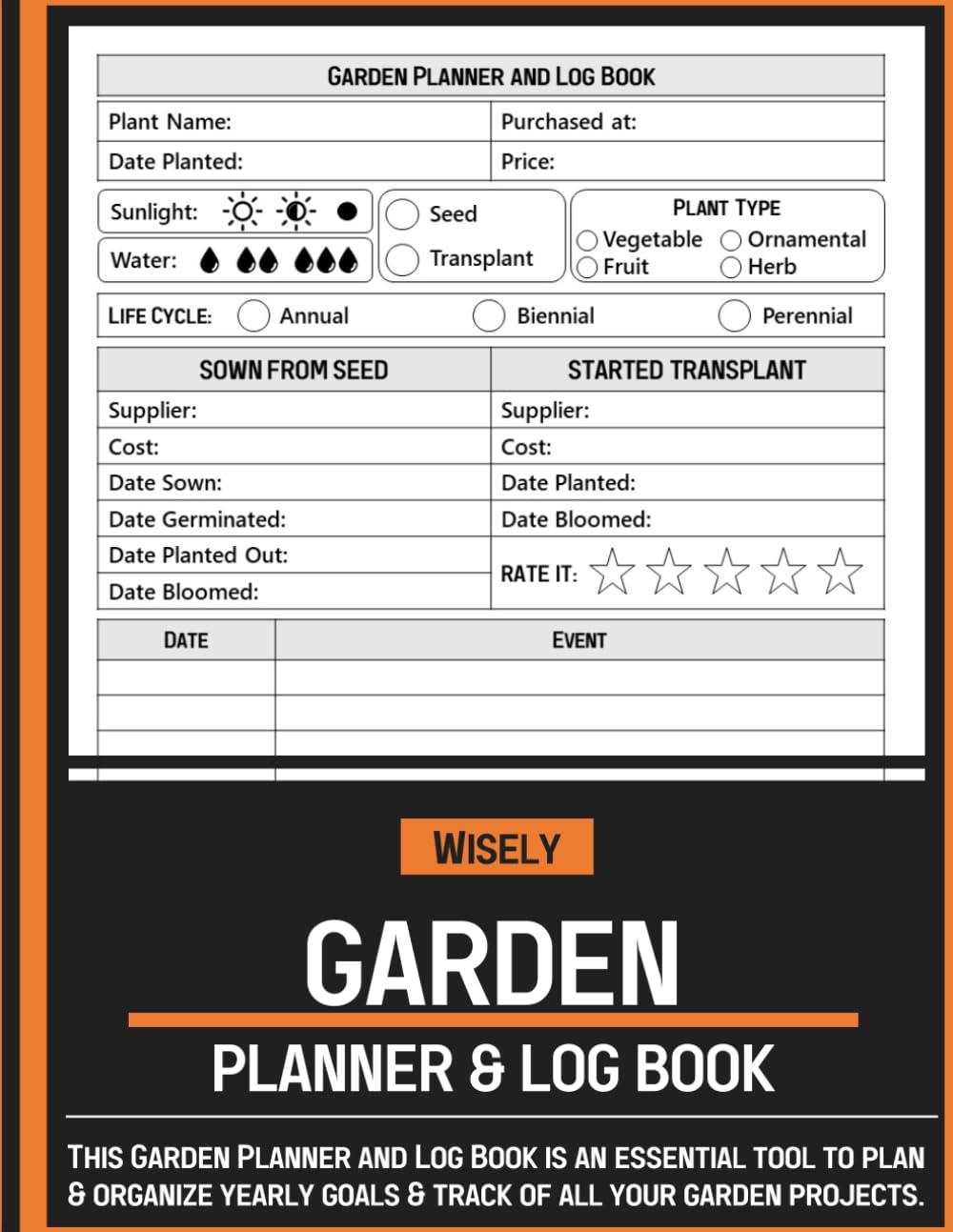 Garden Planner and Log Book: Monthly Gardening Organizer Notebook, Garden Planner Journal baixar livro de graça