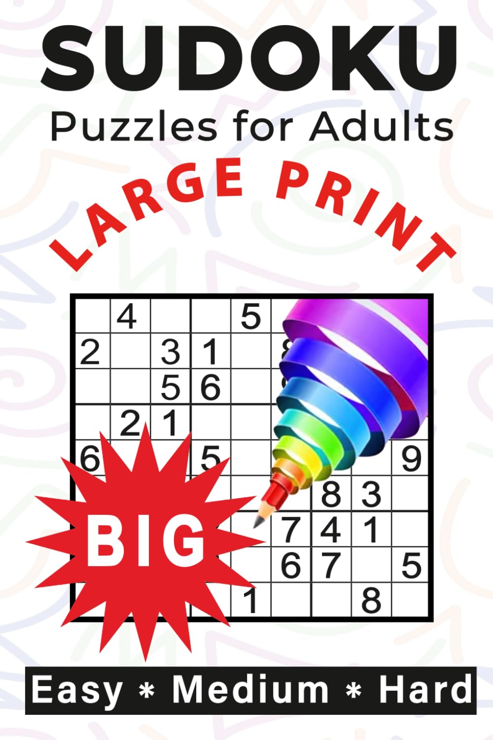 ler totalmente Sudoku Puzzles for Adults: A Large Print Book With Full Solutions