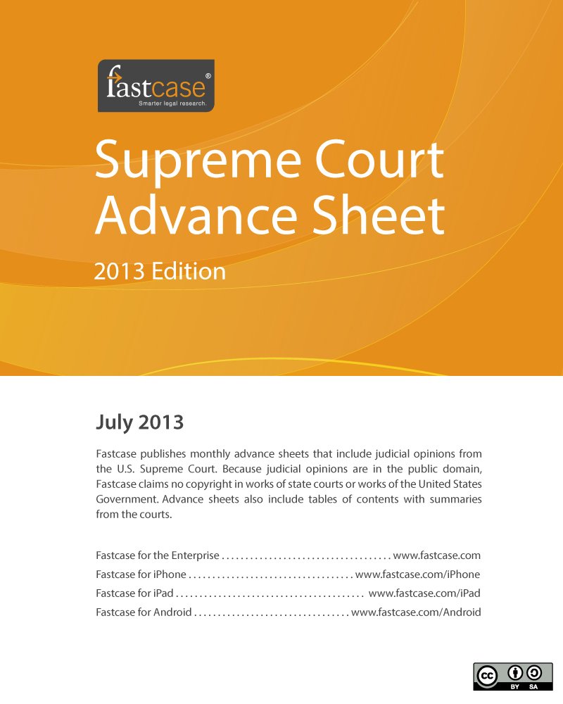 U.S. Supreme Court Advance Sheet July 2013 (English Edition) baixar livro de graça