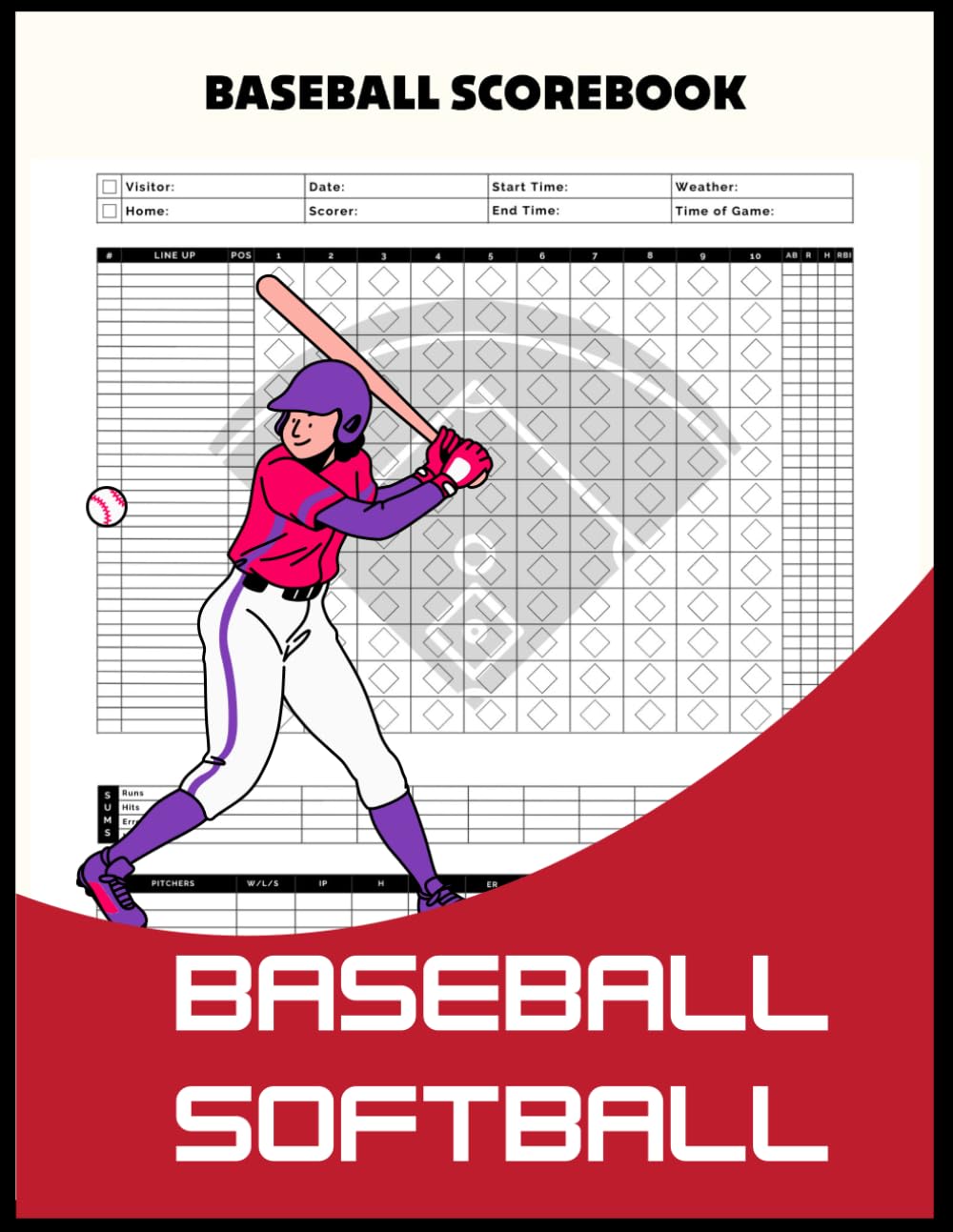 ler totalmente My First Baseball Scorebook: Fun & Simple Game Log for Young Players: A Kid-Friendly Baseball Scorekeeper for Tracking Hits, Runs, and Big Plays — Great for Little League and Beginner Players