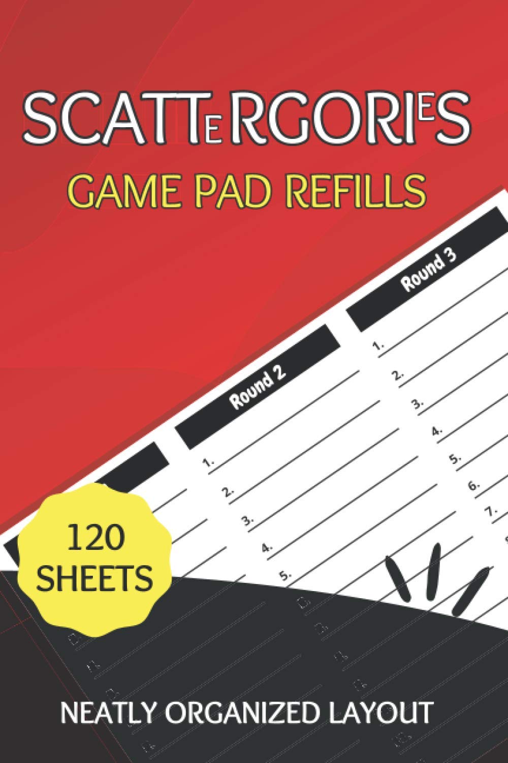 Scattergories Game Pad Refills: 120 Sheets For Playing Scattergories - Score Game Record Book - Handy Size baixar livro de graça