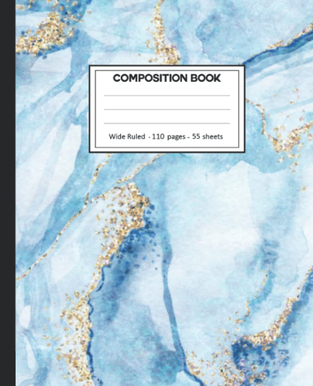 Composition Notebook: Blue Liquid Marble College Ruled: 110+ Lined Pages Writing Journal. baixar livro de graça
