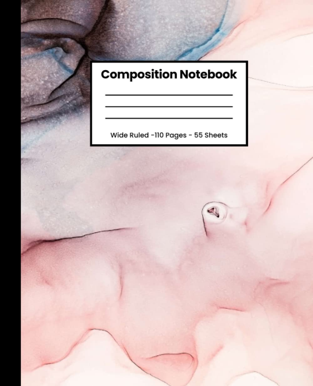 ler totalmente Composition Notebook: Marble Wide Ruled Notebook for School, Notebook for Kids, Teens, and Adults, 110 Pages 7.5X9.25 Inches