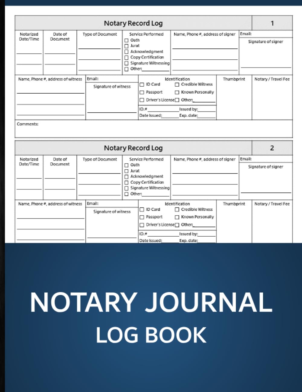 Notary Journal Log Book: Simple Notary Public Log Book for Signing Agents & Record Notarial Acts baixar livro de graça