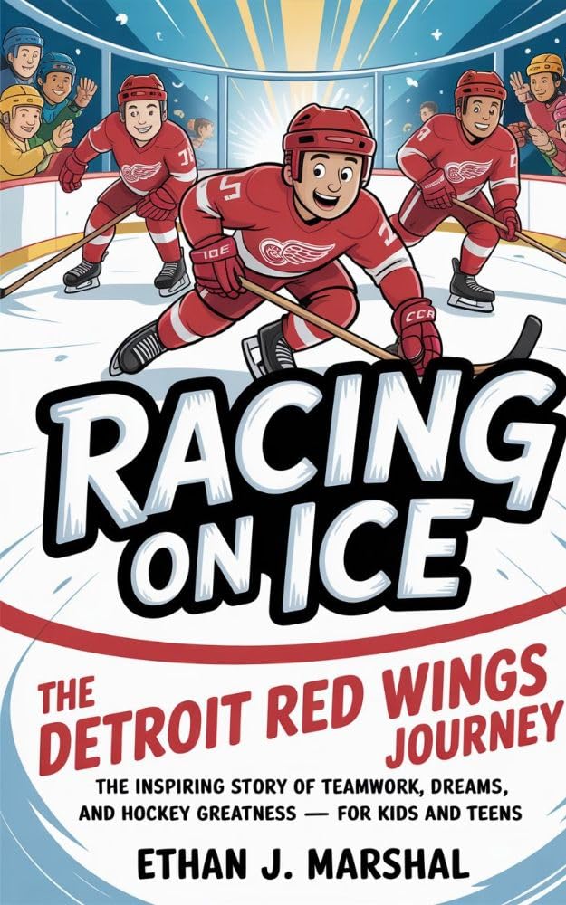 ler totalmente Racing on Ice: The Detroit Red wings Journey: The inspiring story of teamwork,dreams and hockey greatness for kids and teens (English Edition)