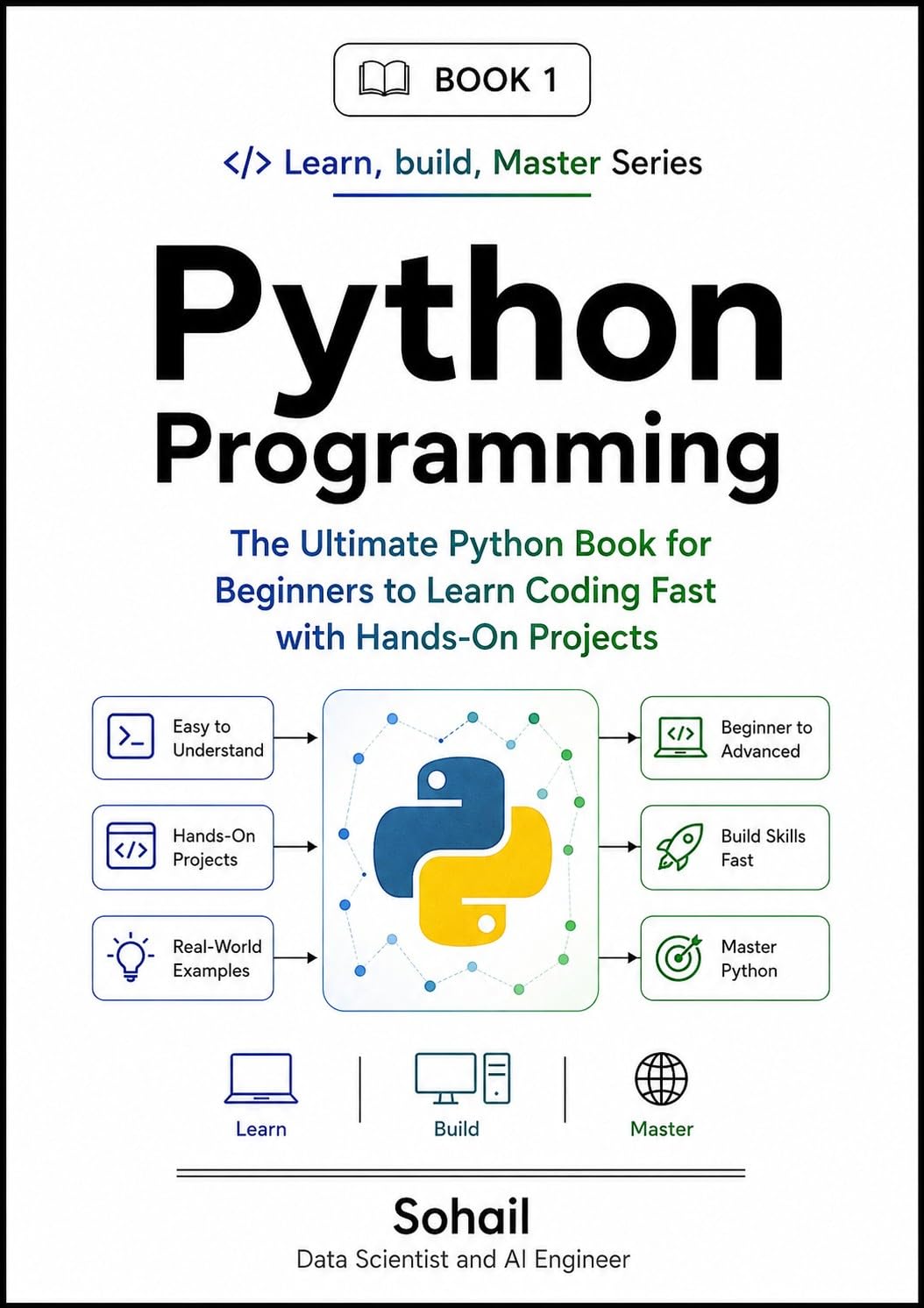 capítulo por capítulo baixar Python Programming: The Ultimate Python Book for Beginners to Learn Coding Fast with Hands-On Projects (Python Series – Learn. Build. Master. 1) (English Edition)