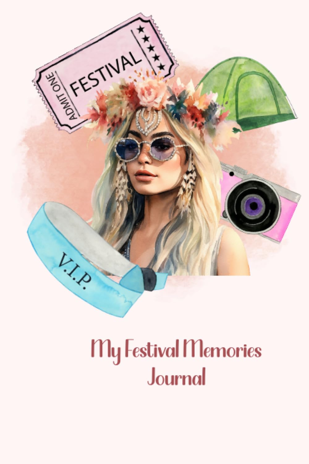 ler totalmente My Festival Memories: Scrapbook Journal for Music Lovers & Gig Goers | 6 x 9 in | With Ruled Pages