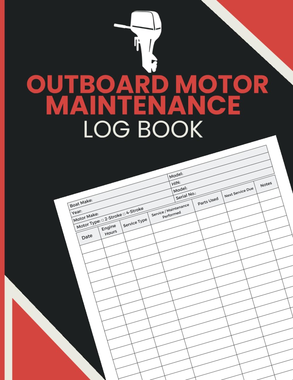 ler totalmente Outboard Motor Maintenance Log Book: Engine Hours Tracking, Service Records, Repair Details, Parts Usage, Scheduled Care for Boat Owners and Marine Technicians